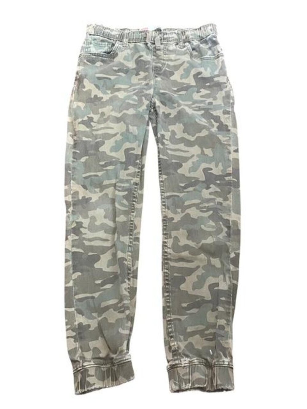 Levi's Boys Camo Jogger Pants Kids Size 14 Reg Green Camouflage Elastic Waist